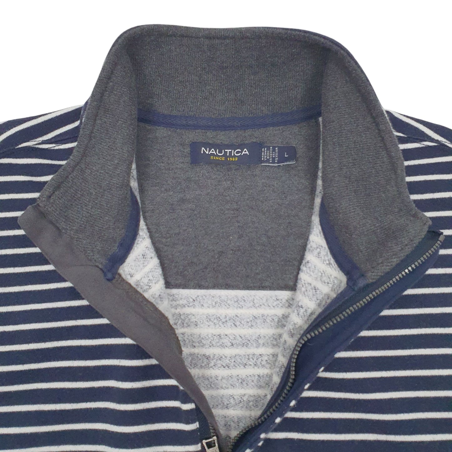 Mens Navy Nautica  Quarter Zip Jumper