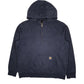 Womens Navy Carhartt Quarter Zip Hoodie Jumper