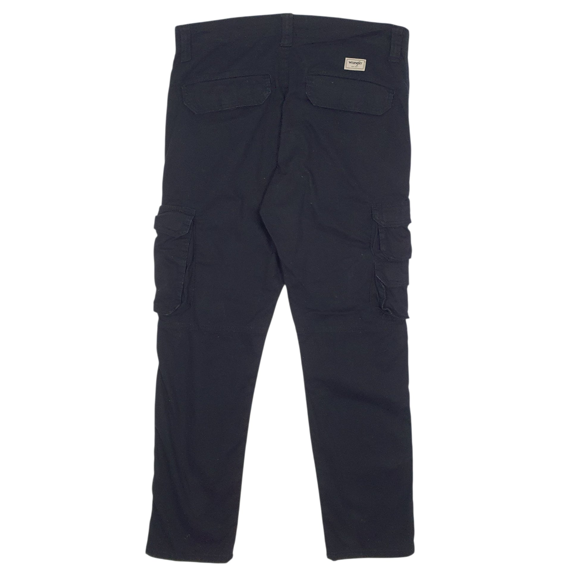 Mens Black Wrangler Taper  Trousers