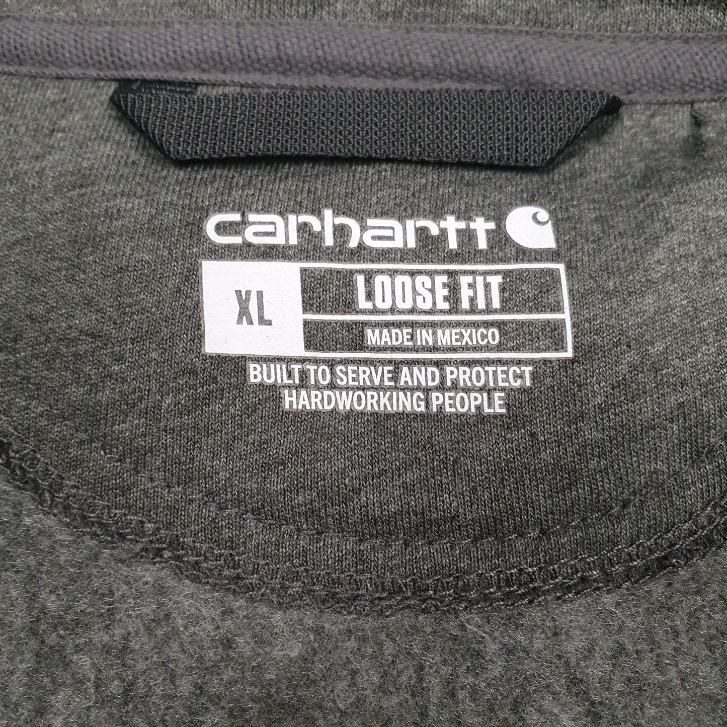 Mens Grey Carhartt  Quarter Zip Jumper