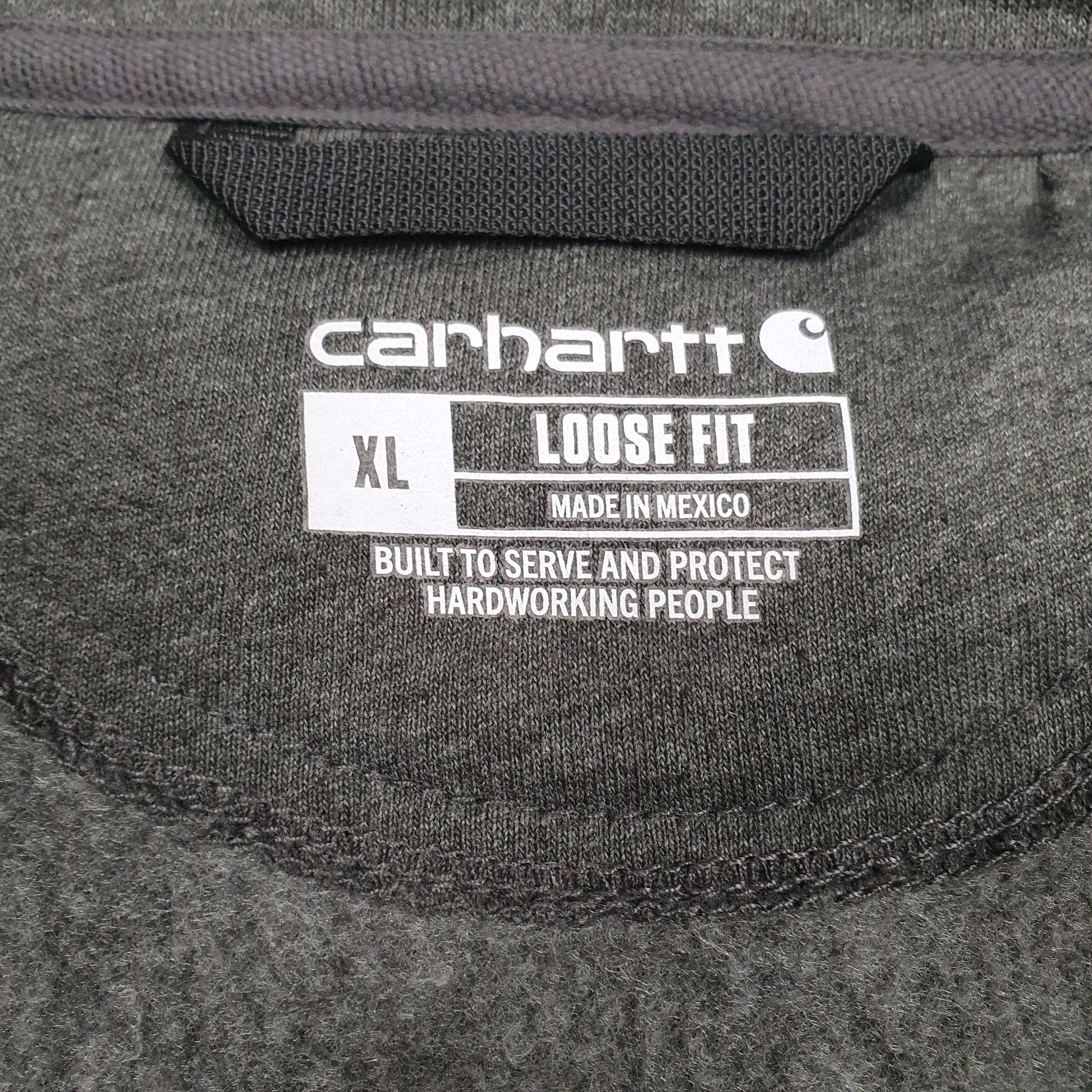Mens Grey Carhartt  Quarter Zip Jumper