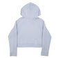 Womens Blue Adidas Spellout Hoodie Jumper
