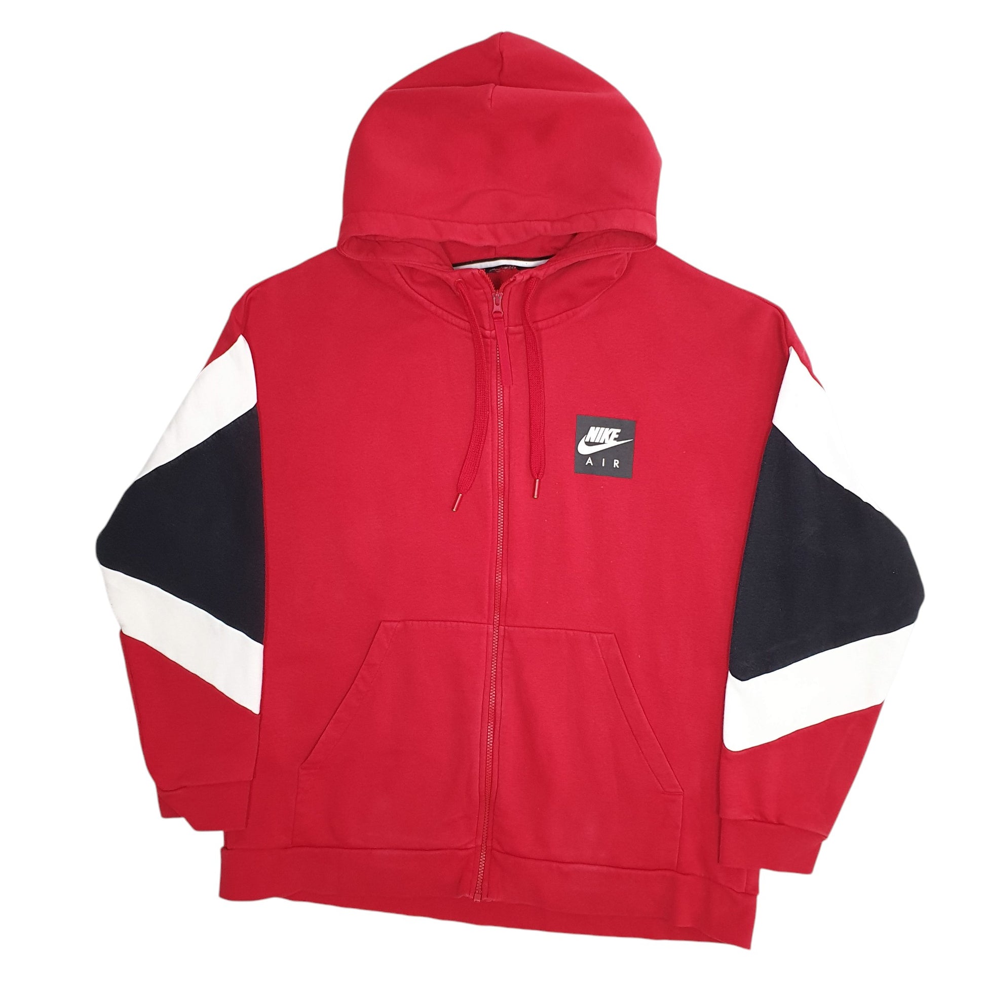 Mens Red Nike Hoodie Full Zip Jumper