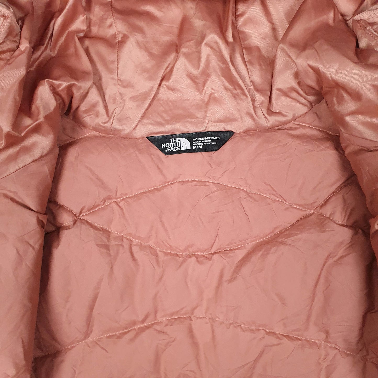 Womens Pink The North Face Longline Trench Crewneck Coat