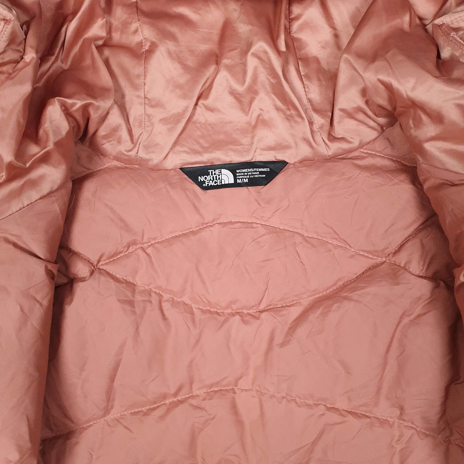 Womens Pink The North Face Longline Trench Crewneck Coat