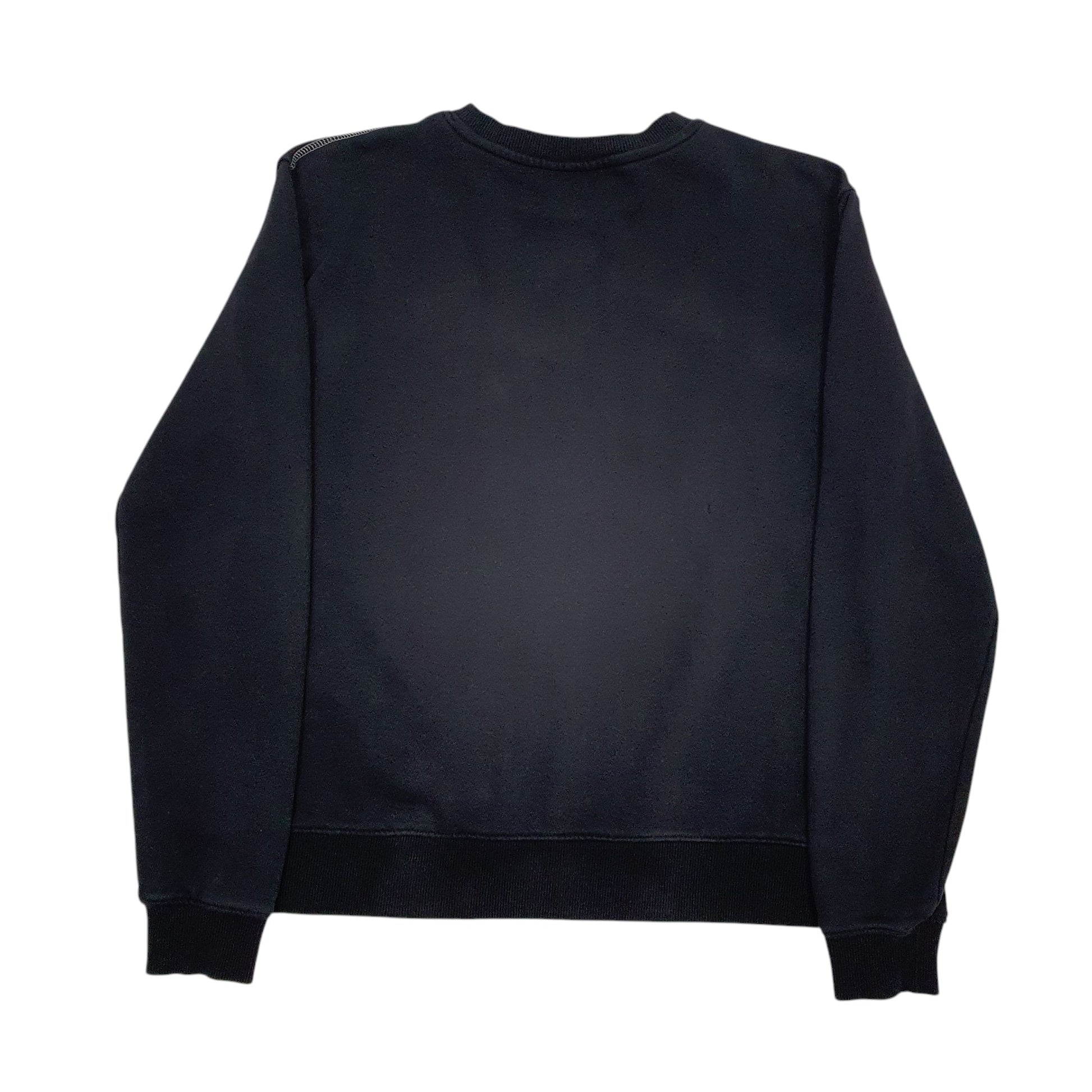 Womens Black Fila Spellout Crewneck Jumper