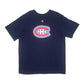 Mens Navy Reebok NHL Montreal Canadiens Short Sleeve T Shirt