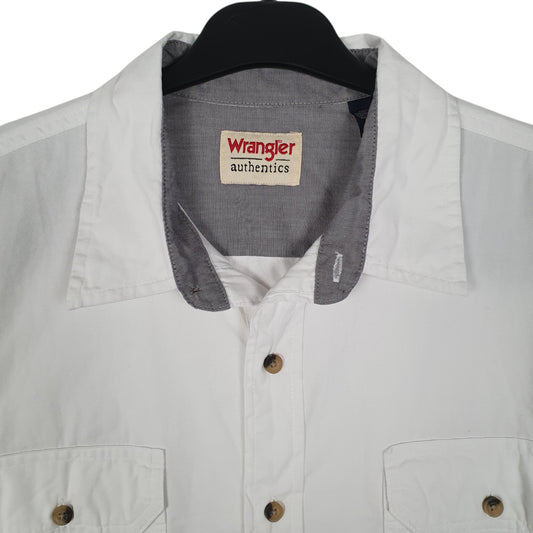 Mens White Wrangler   Shirt