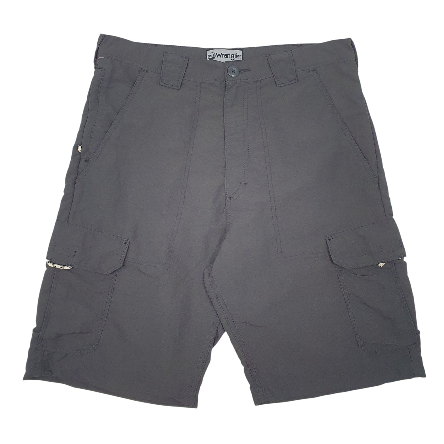 Mens Grey Wrangler  Cargo Shorts