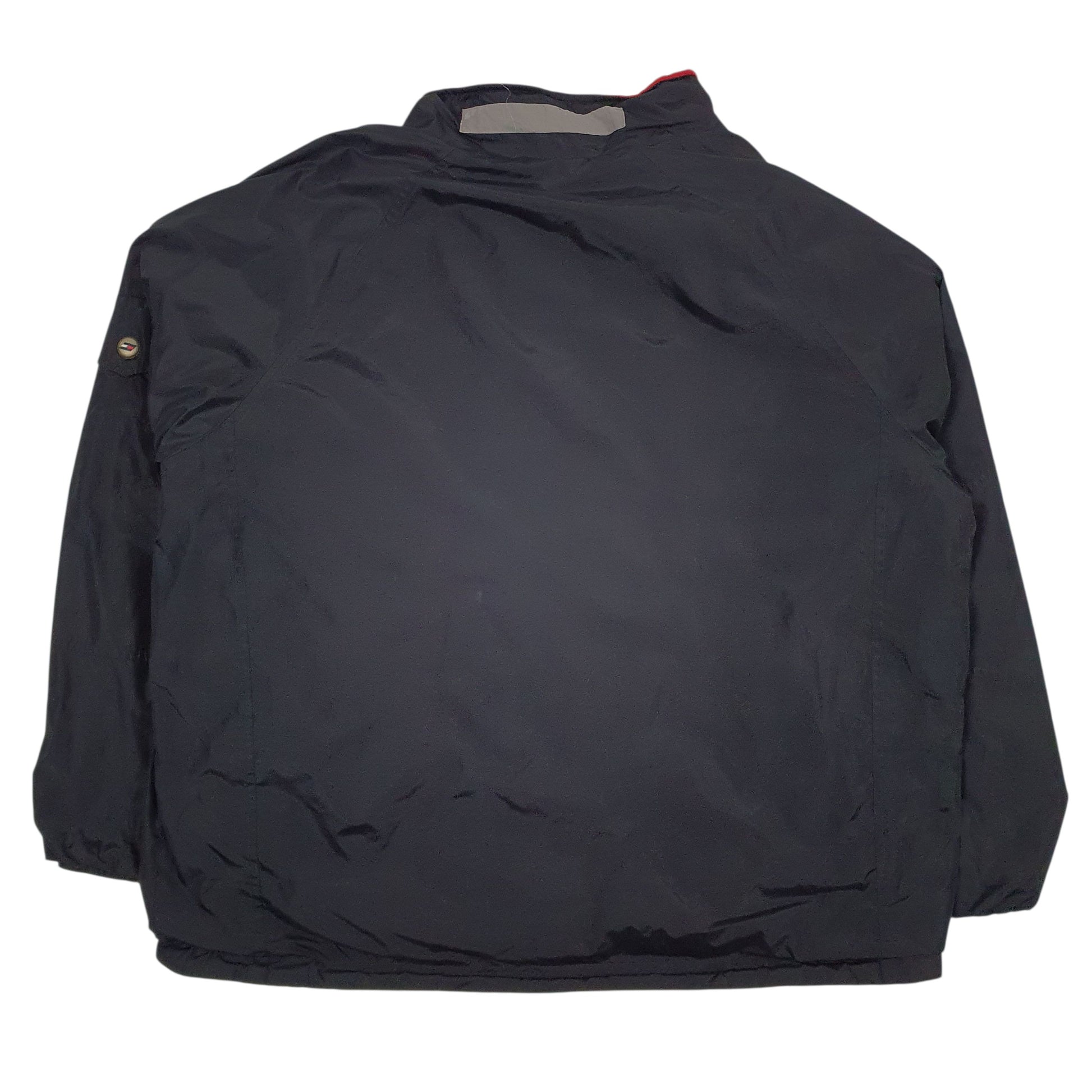 Mens Black Tommy Hilfiger Reversible Hoodie Coat