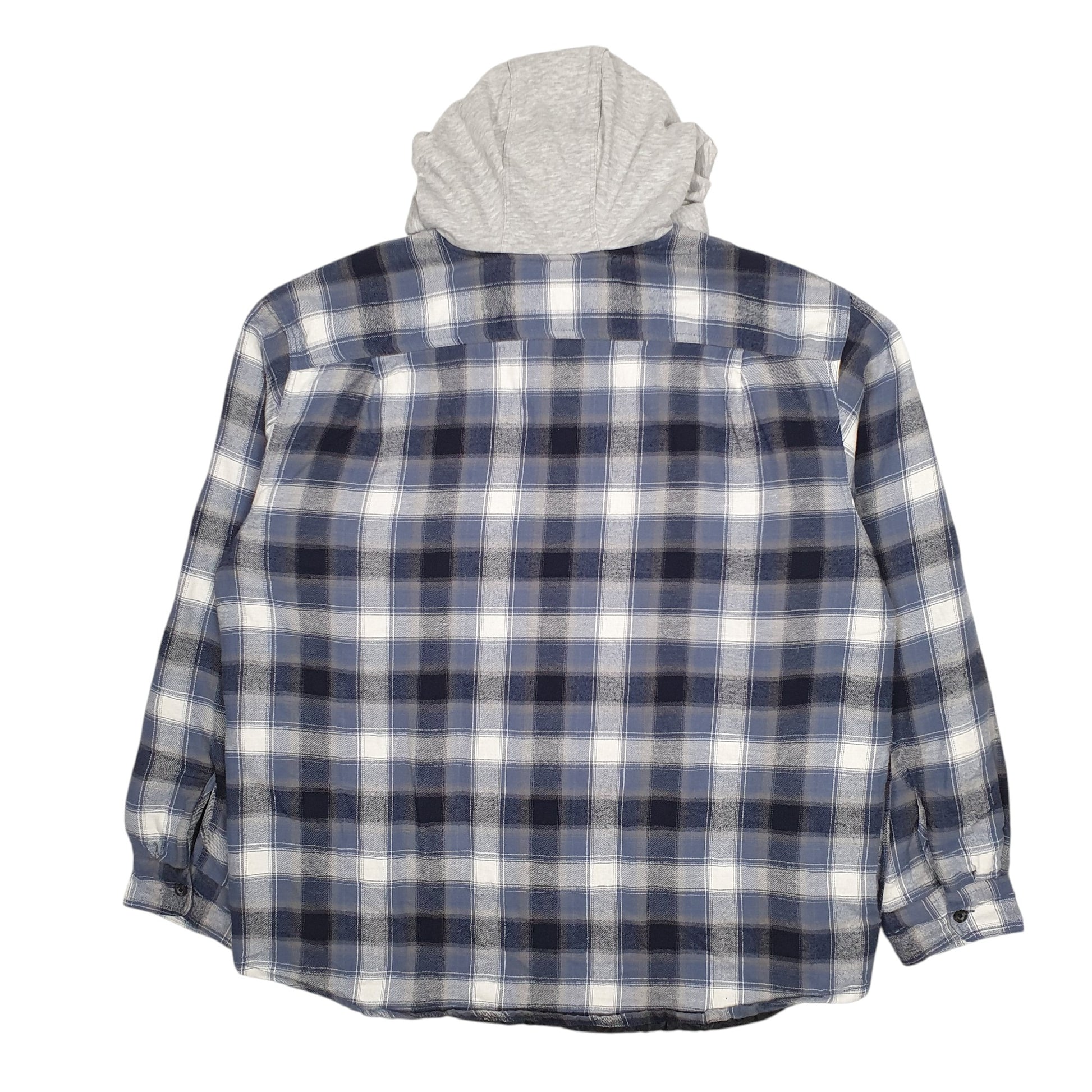 Mens Blue Wrangler Overshirt Hoodie  Coat