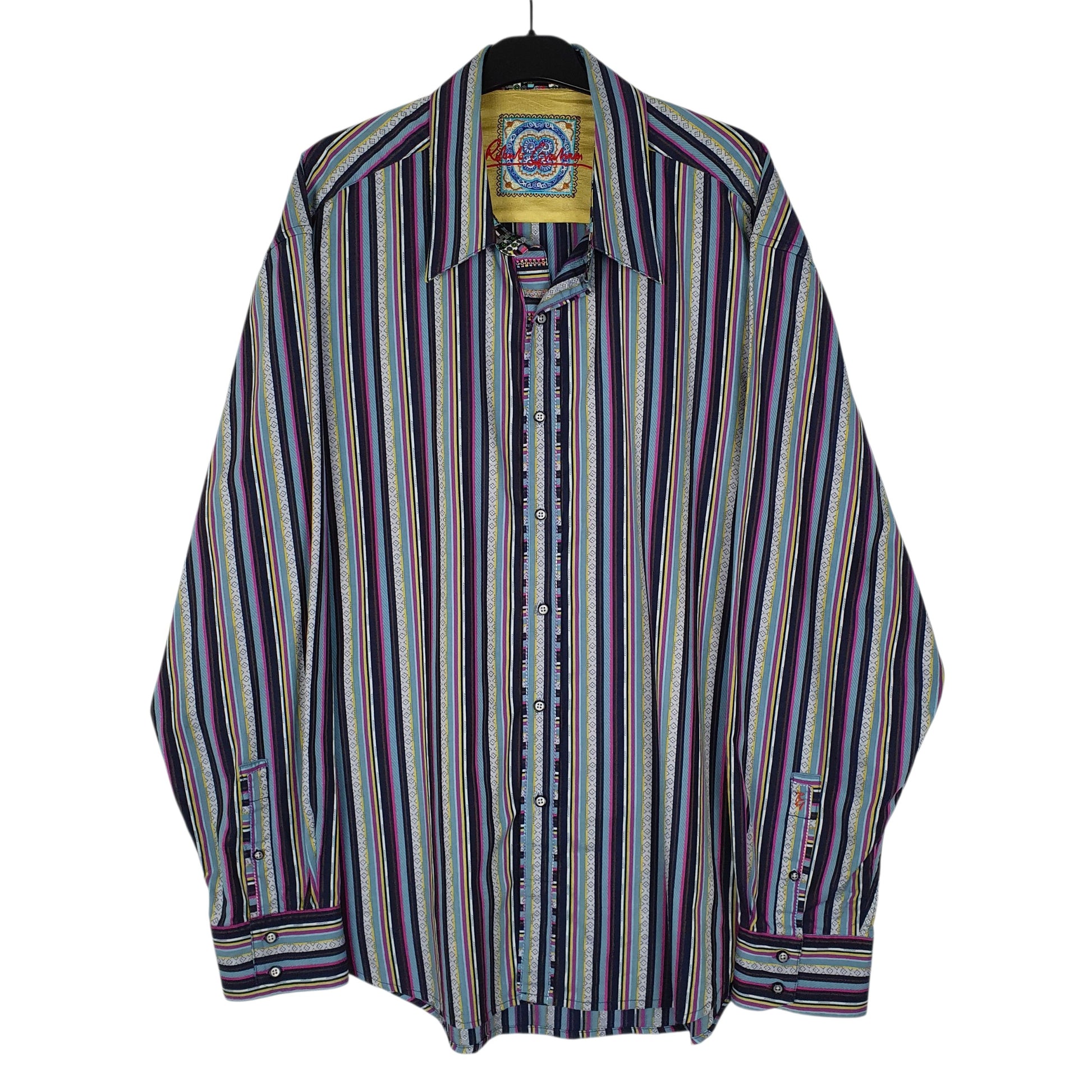 Mens Purple Robert Graham  Long Sleeve Shirt