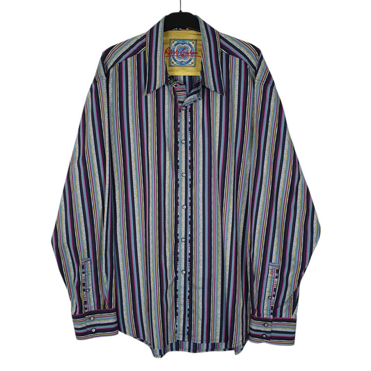 Mens Purple Robert Graham  Long Sleeve Shirt