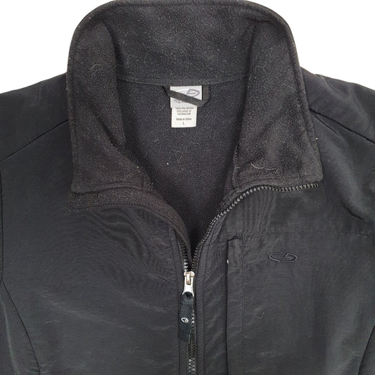 Womens Black Champin  Full Zip Jumper
