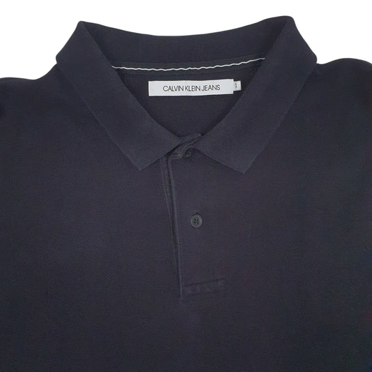 Mens Black Calvin Klien Jeans   Polo Shirt