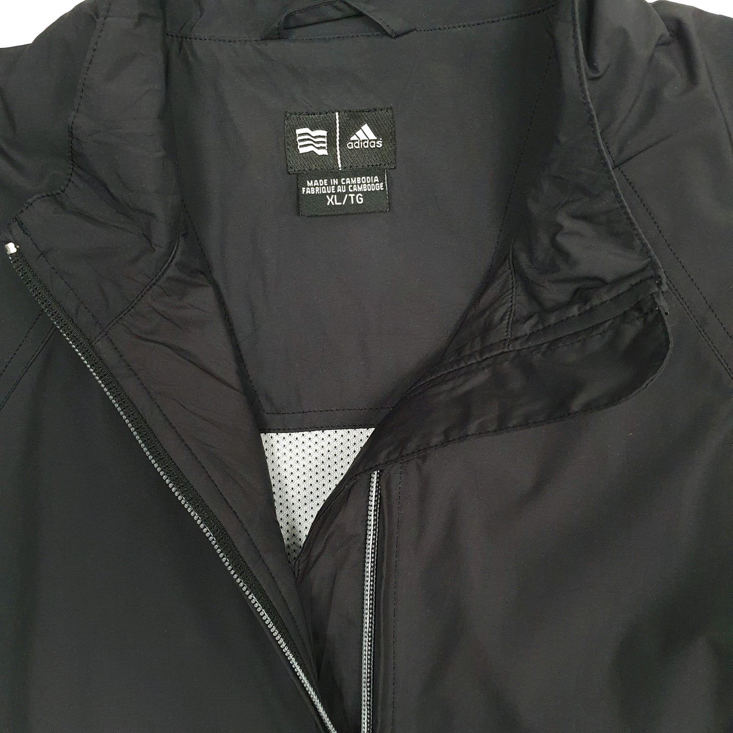 Womens Black Adidas Gilet Vest Running Full Zip Coat