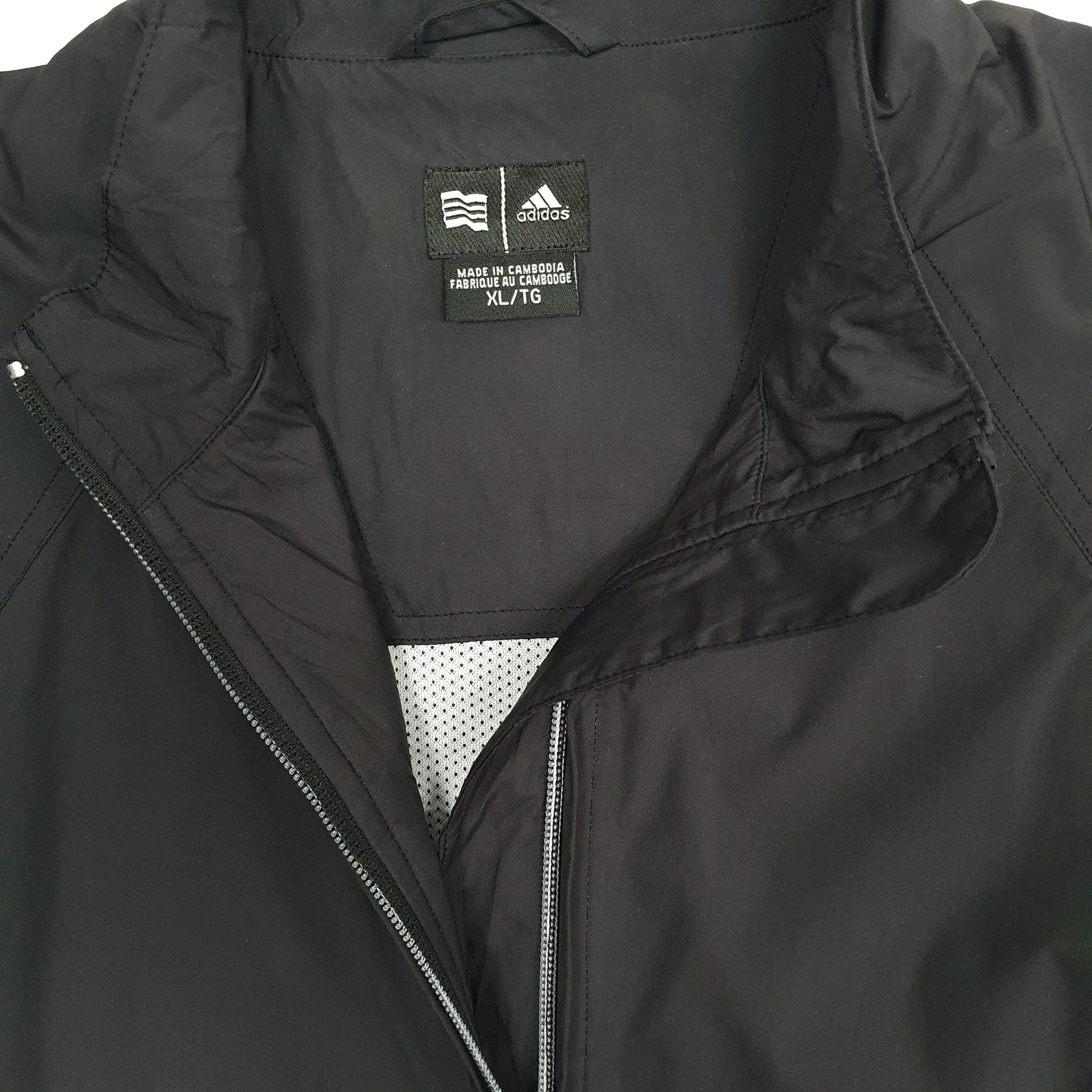 Womens Black Adidas Gilet Vest Running Full Zip Coat