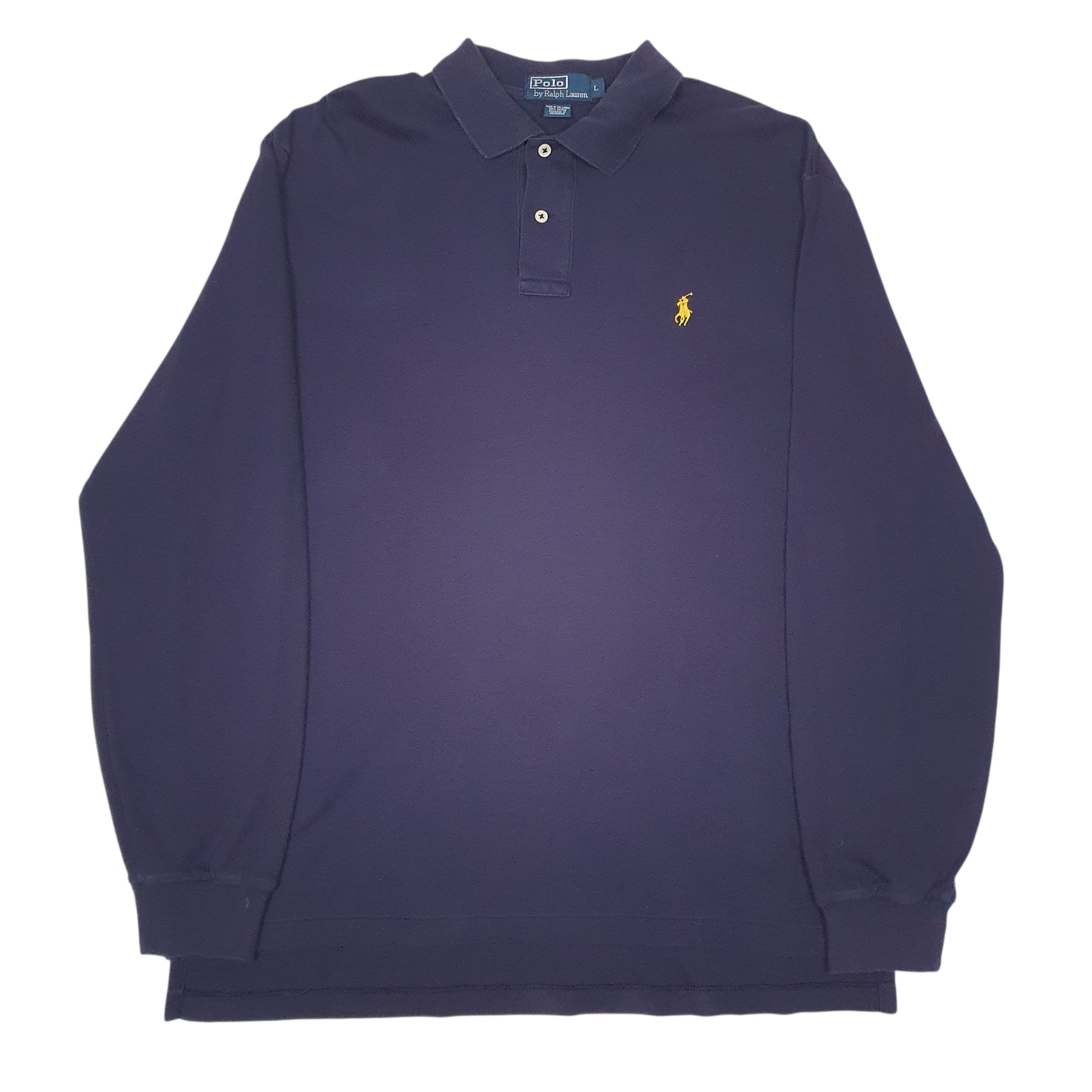 Mens Navy Polo Ralph Lauren  Long Sleeve Polo Shirt