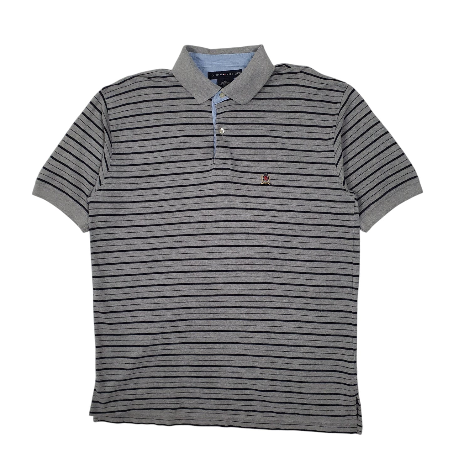 Mens Grey Tommy Hilfiger  Short Sleeve Polo Shirt
