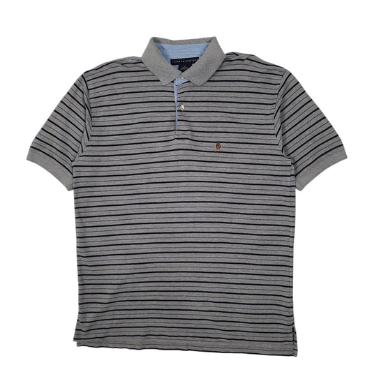 Mens Grey Tommy Hilfiger  Short Sleeve Polo Shirt