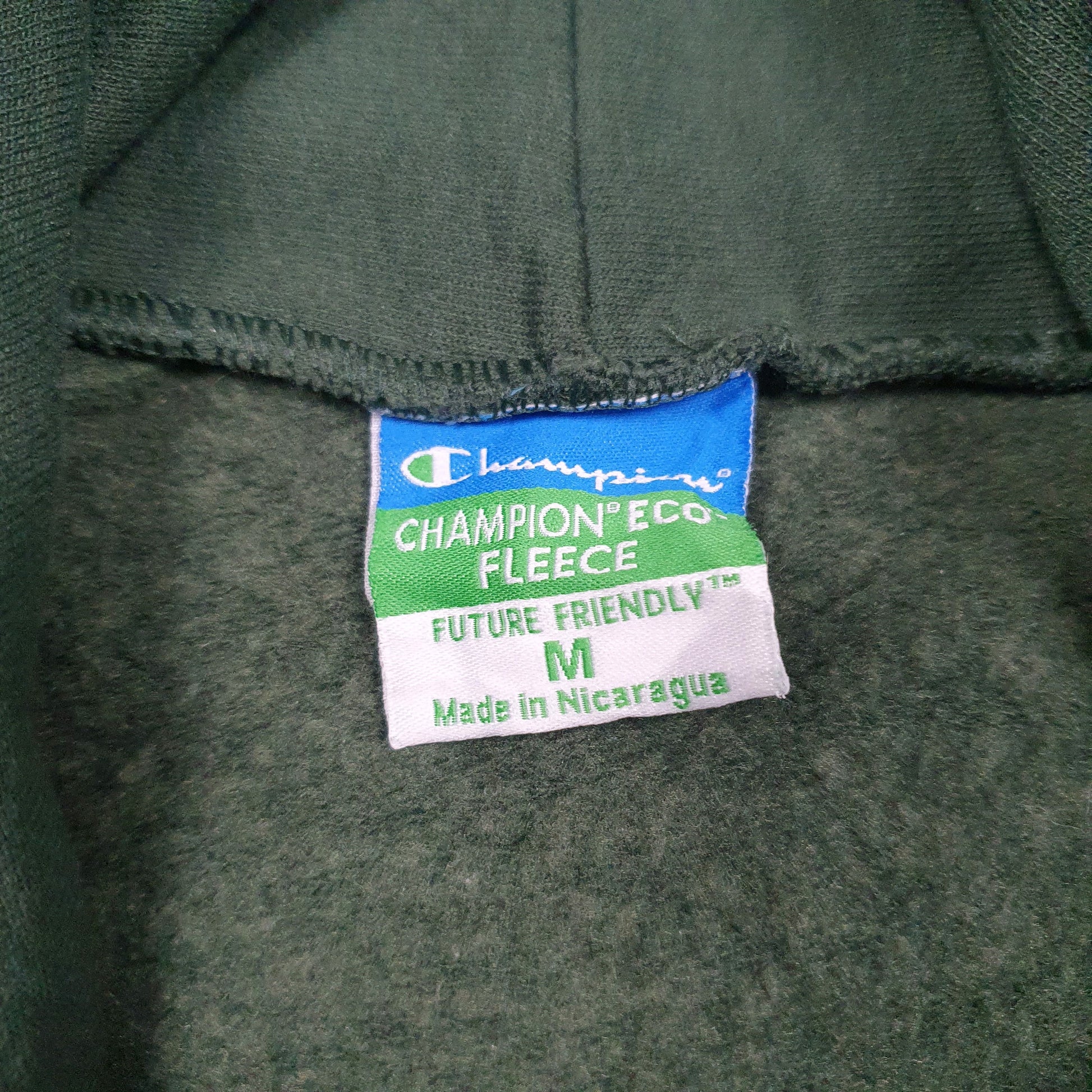 Mens Green Champion George Mason University Hoodie Jumper