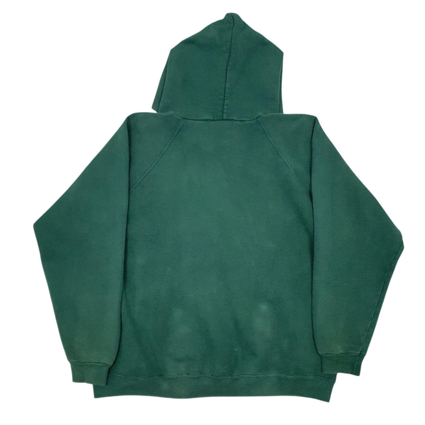 Mens Green Adidas Vintage 90s Made In USA Spellout Hoodie Jumper