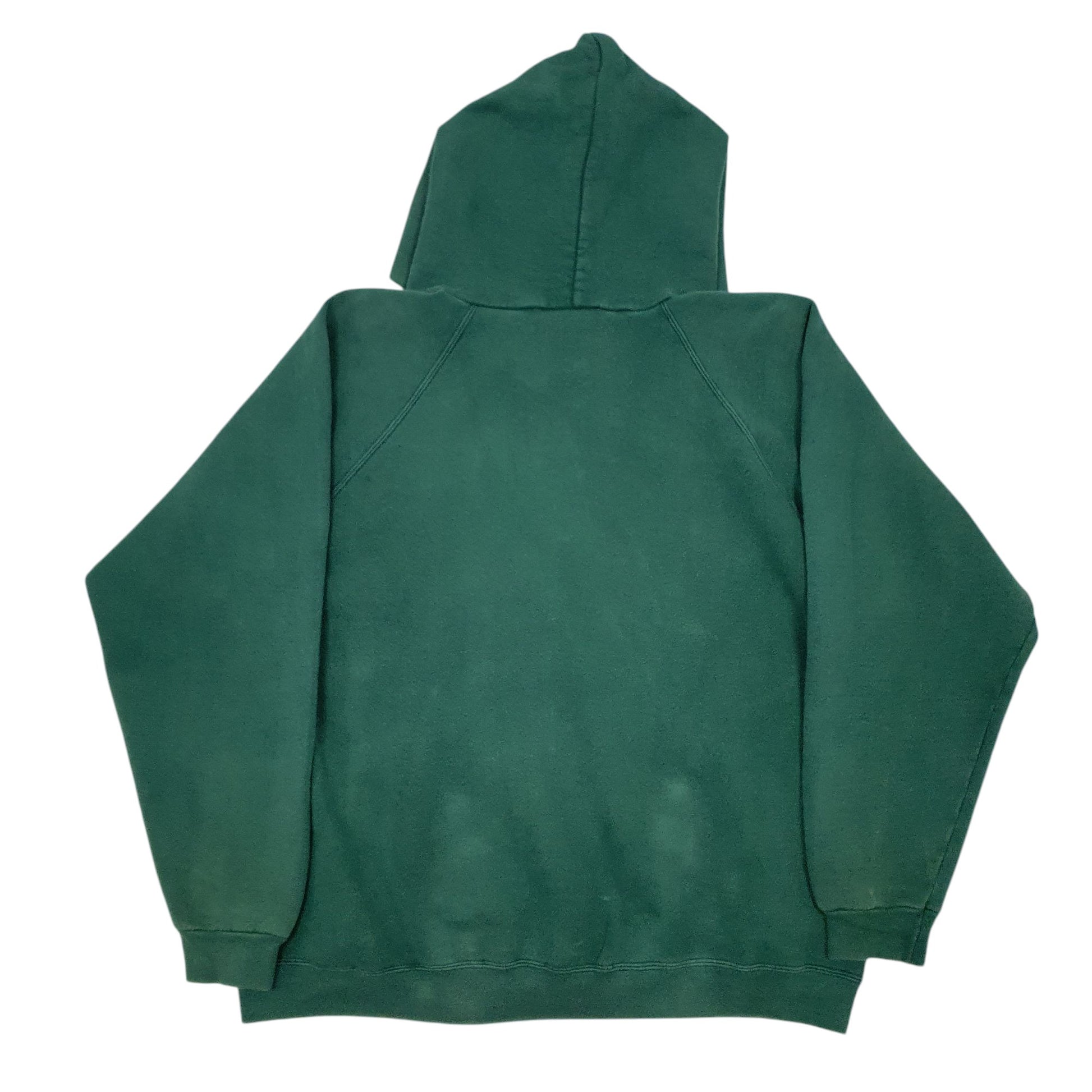 Mens Green Adidas Vintage 90s Made In USA Spellout Hoodie Jumper