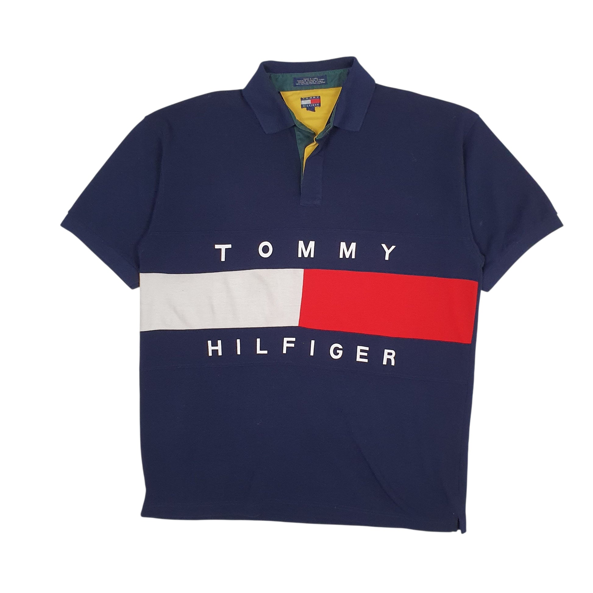 Mens Navy Tommy Hilfiger  Short Sleeve Polo Shirt