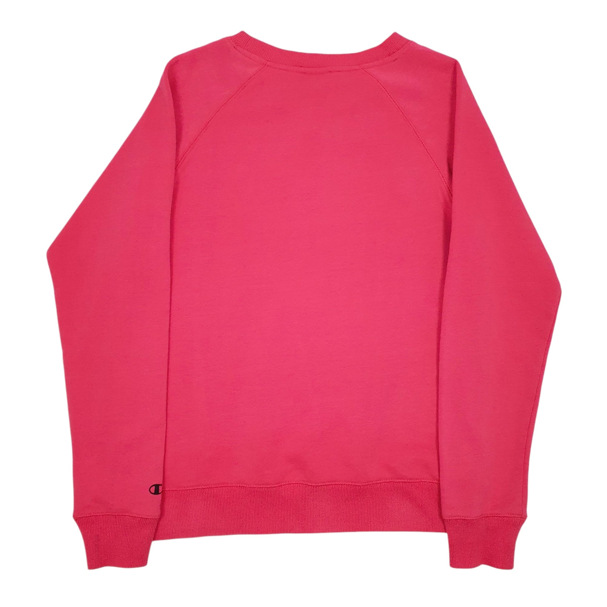 Womens Pink Champion Spellout Crewneck Jumper