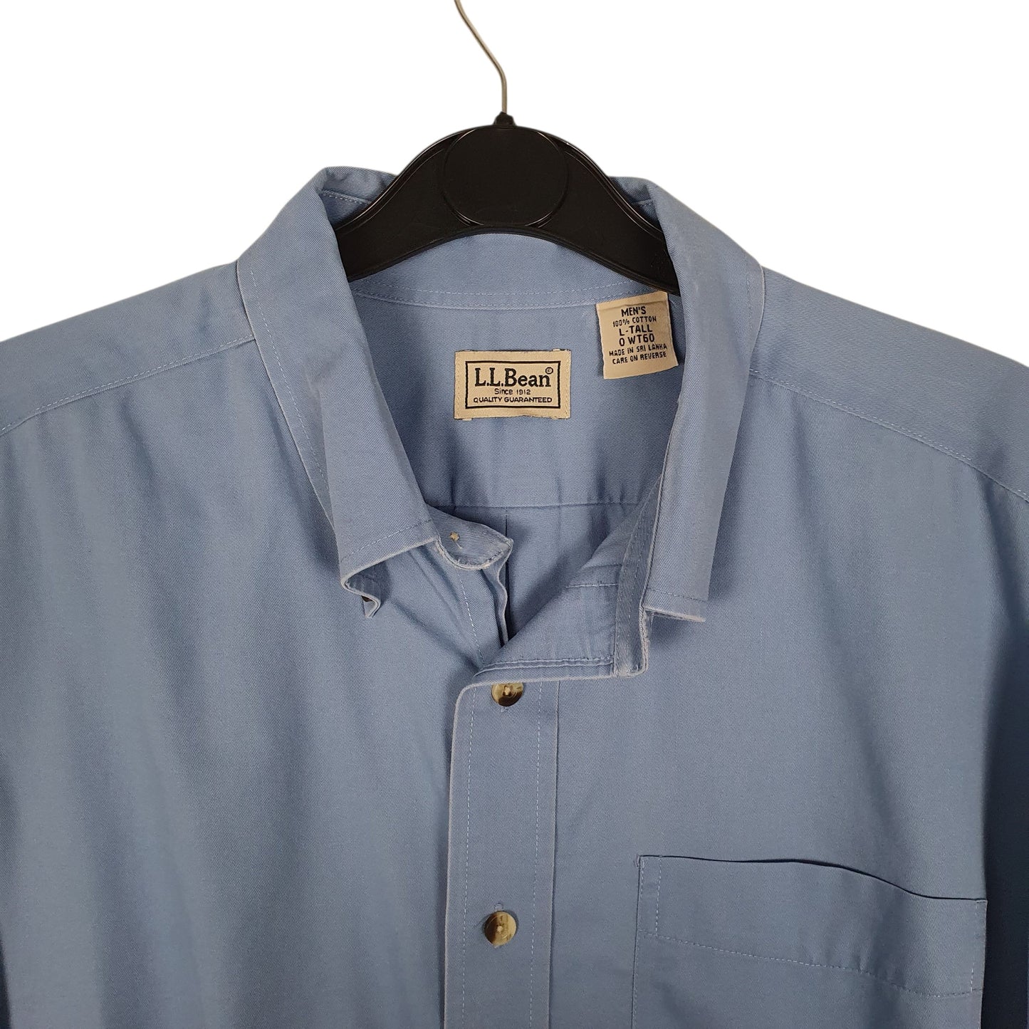 Mens Blue L.L.Bean   Shirt