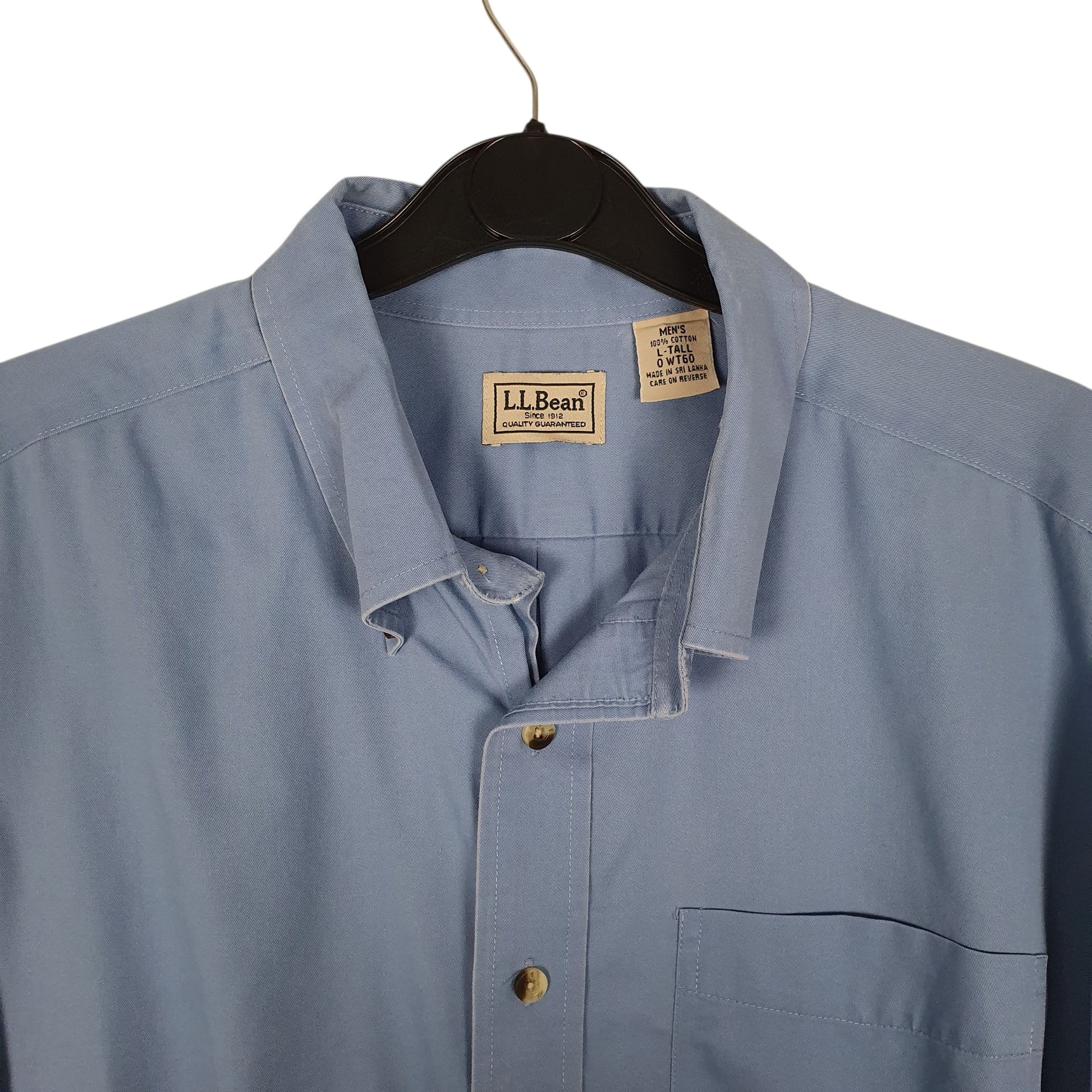 Mens Blue L.L.Bean   Shirt