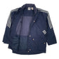 Mens Navy Adidas Vintage Hooded  Coat