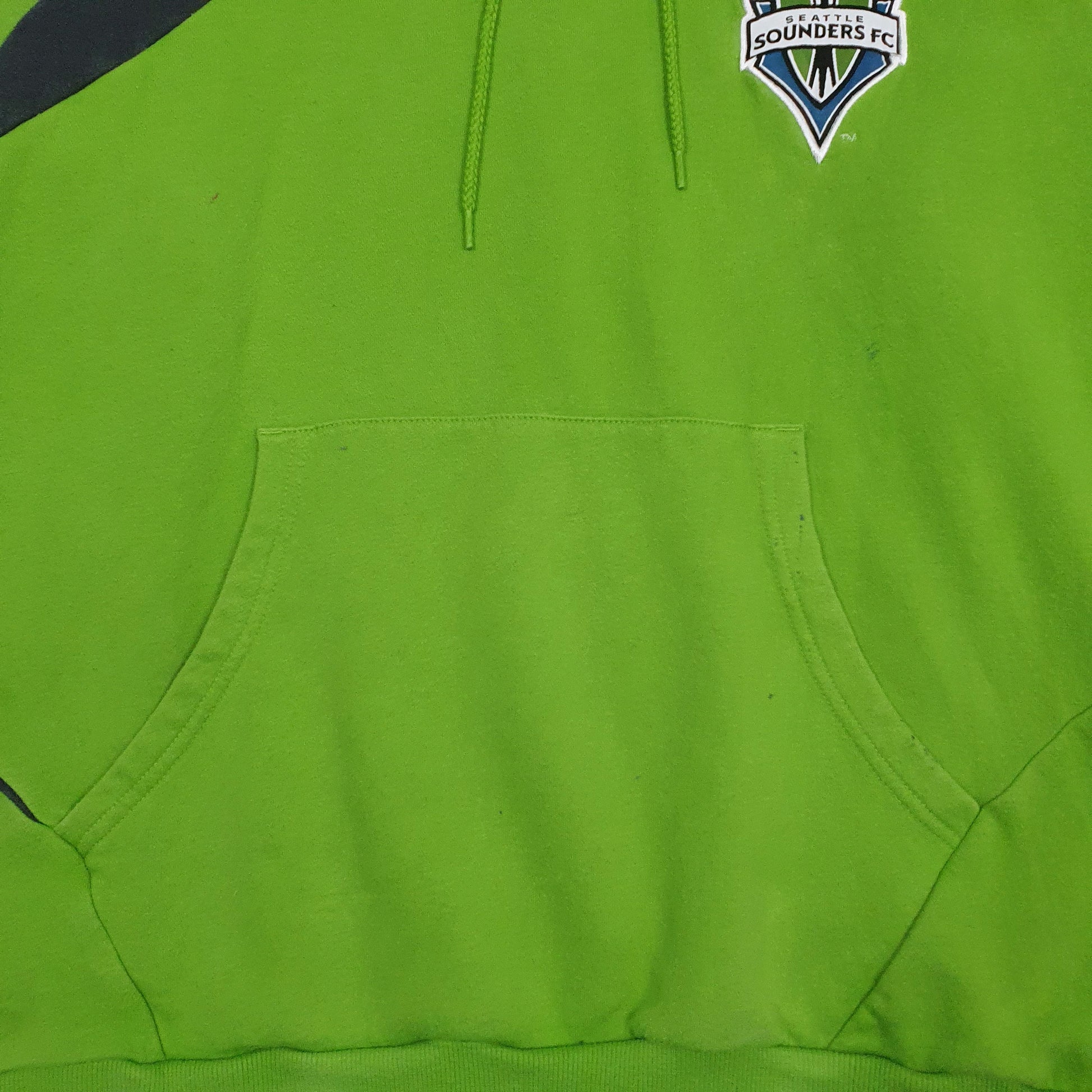 Mens Green Adidas Seattle Sounders Hoodie Jumper