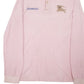 Mens Pink Burberry   Polo Shirt