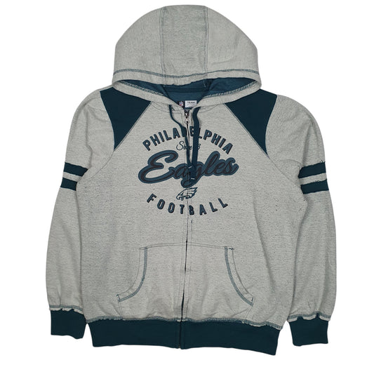 Womens Green NFL Philadelphia Eagles Hoodie Full Zip Jumper
