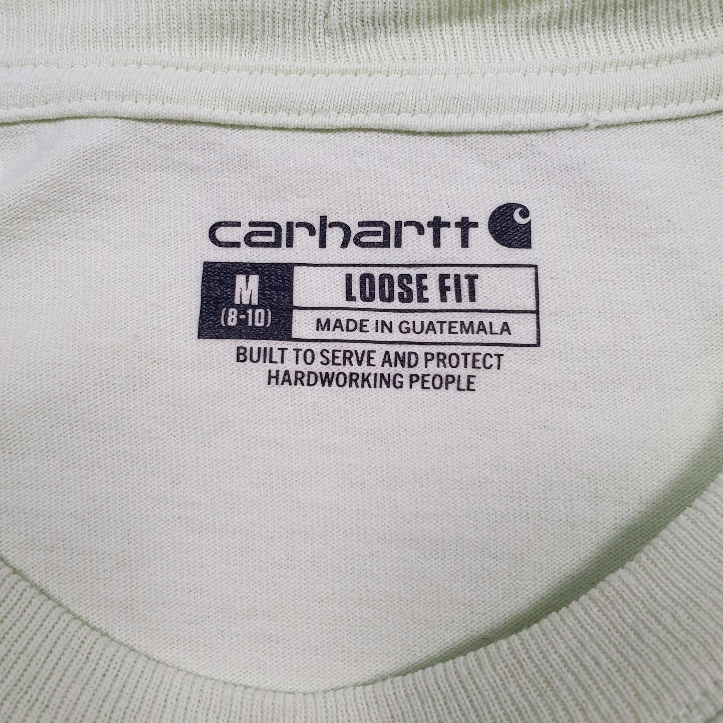 Womens Green Carhartt   T Shirt