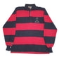 Mens Red Barbarian Field Hockey Long Sleeve Polo Shirt
