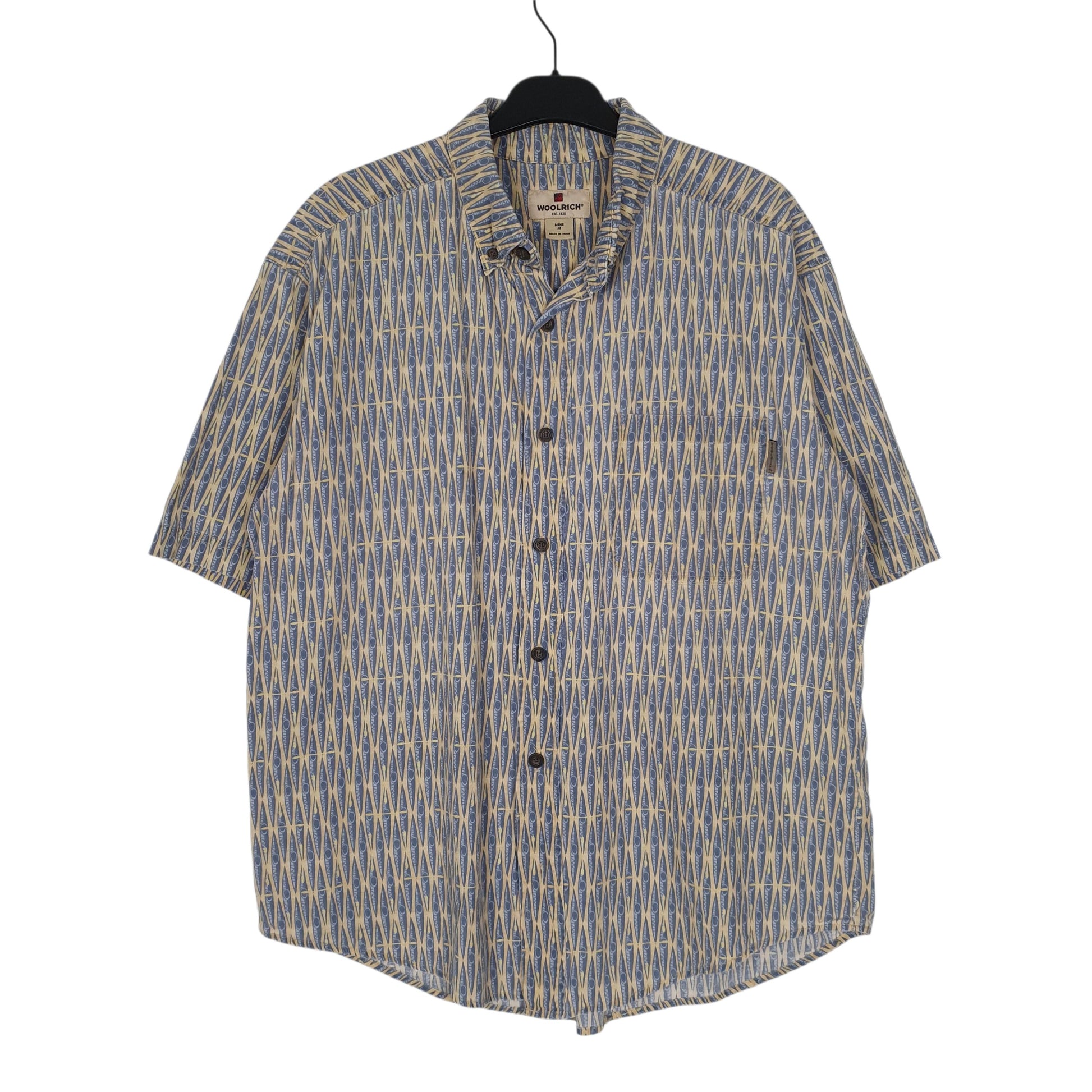 Mens Blue Woolrich  Short Sleeve Shirt
