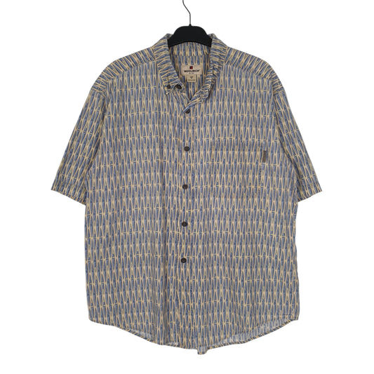 Mens Blue Woolrich  Short Sleeve Shirt