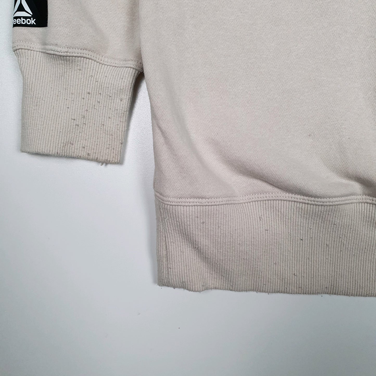 Mens Cream Reebok  Crewneck Jumper