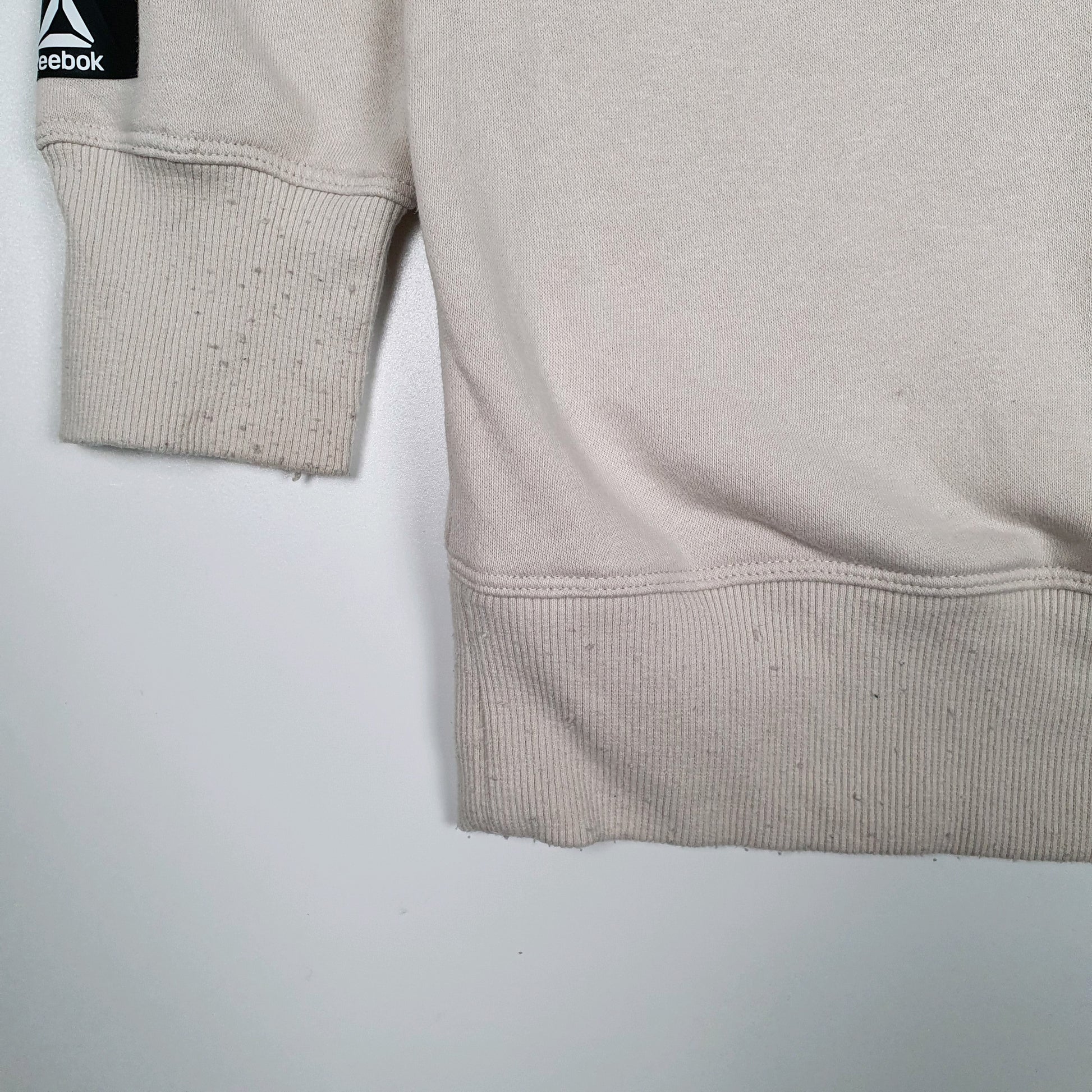 Mens Cream Reebok  Crewneck Jumper