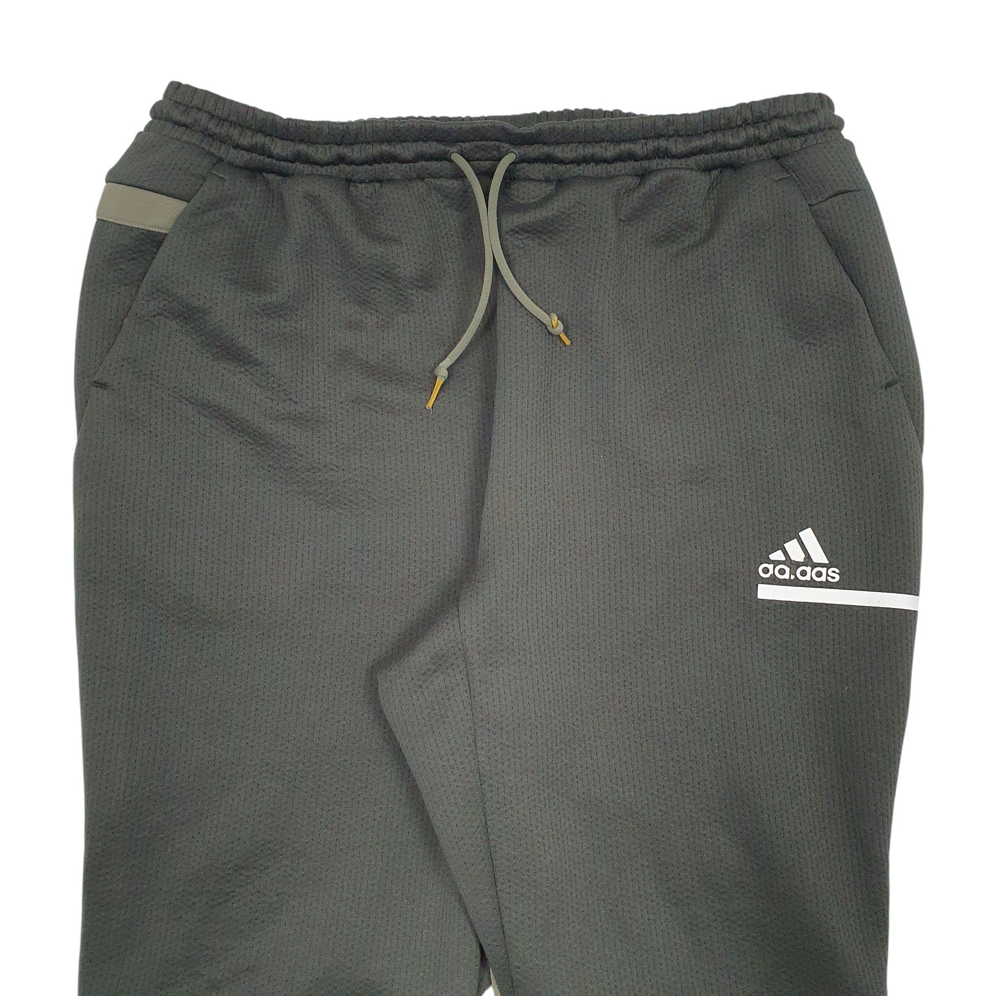 Mens Green Adidas Stretch Hoodie Trousers