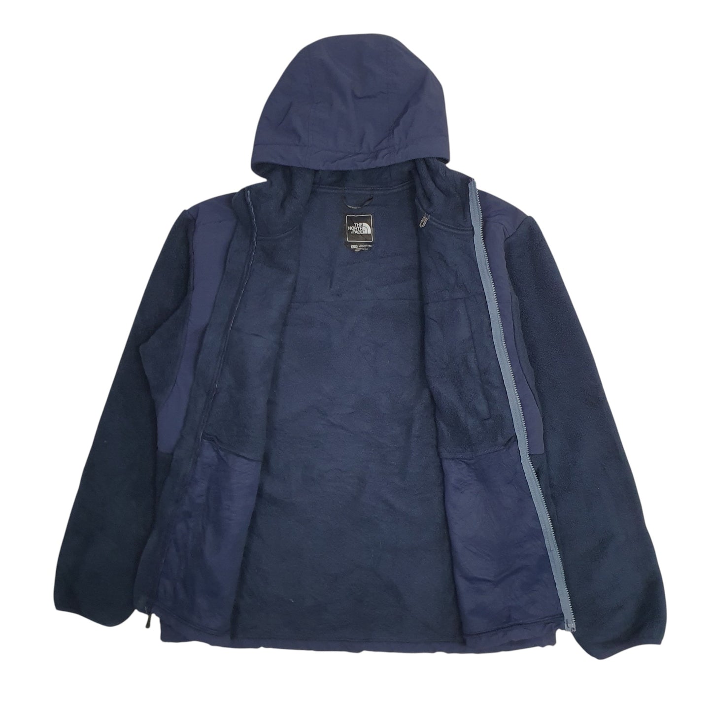 Mens Navy The North Face Denali Hoodie Fleece  Coat
