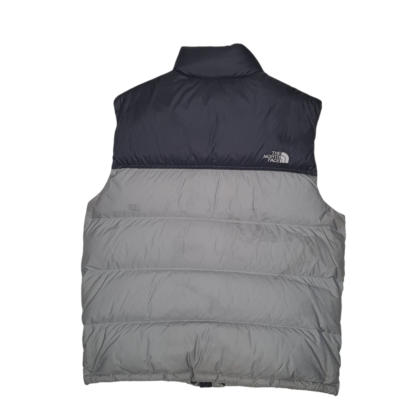 Mens Grey The North Face Nuptse Gilet Vest Hoodie Coat