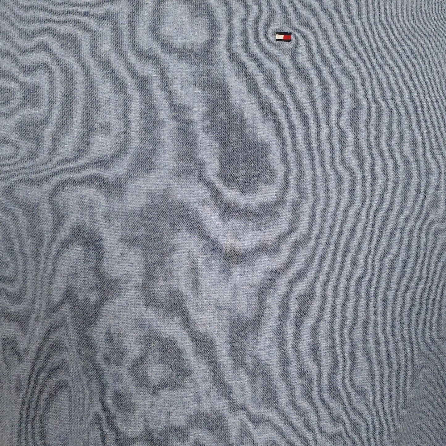 Mens Blue Tommy Hilfiger  V Neck Jumper