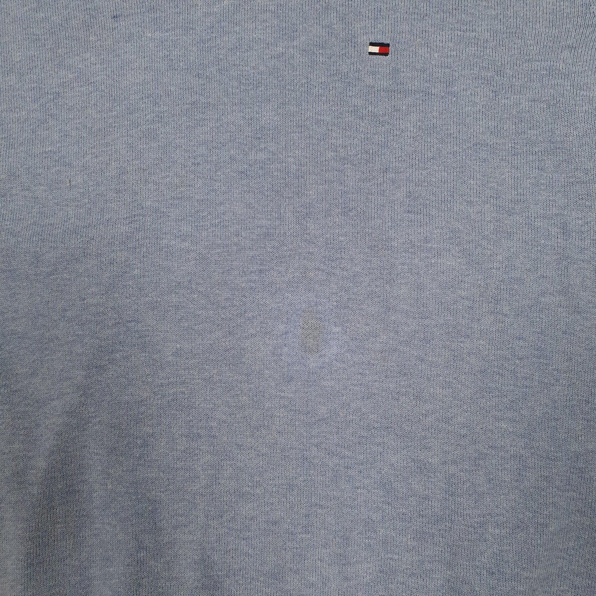 Mens Blue Tommy Hilfiger  V Neck Jumper