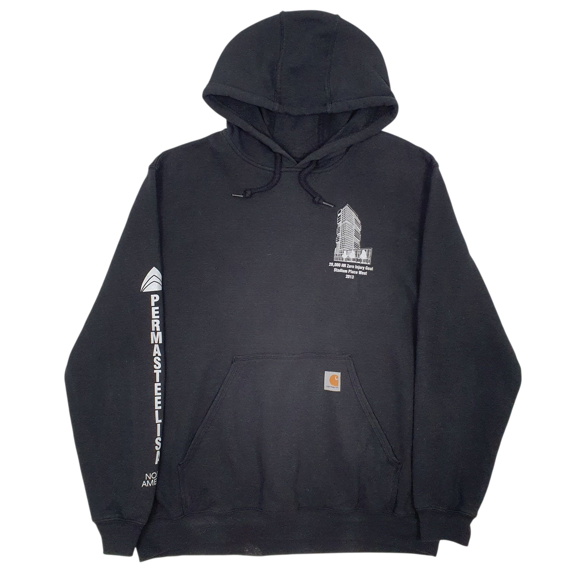 Mens Grey Carhartt Original Fit Hoodie Jumper