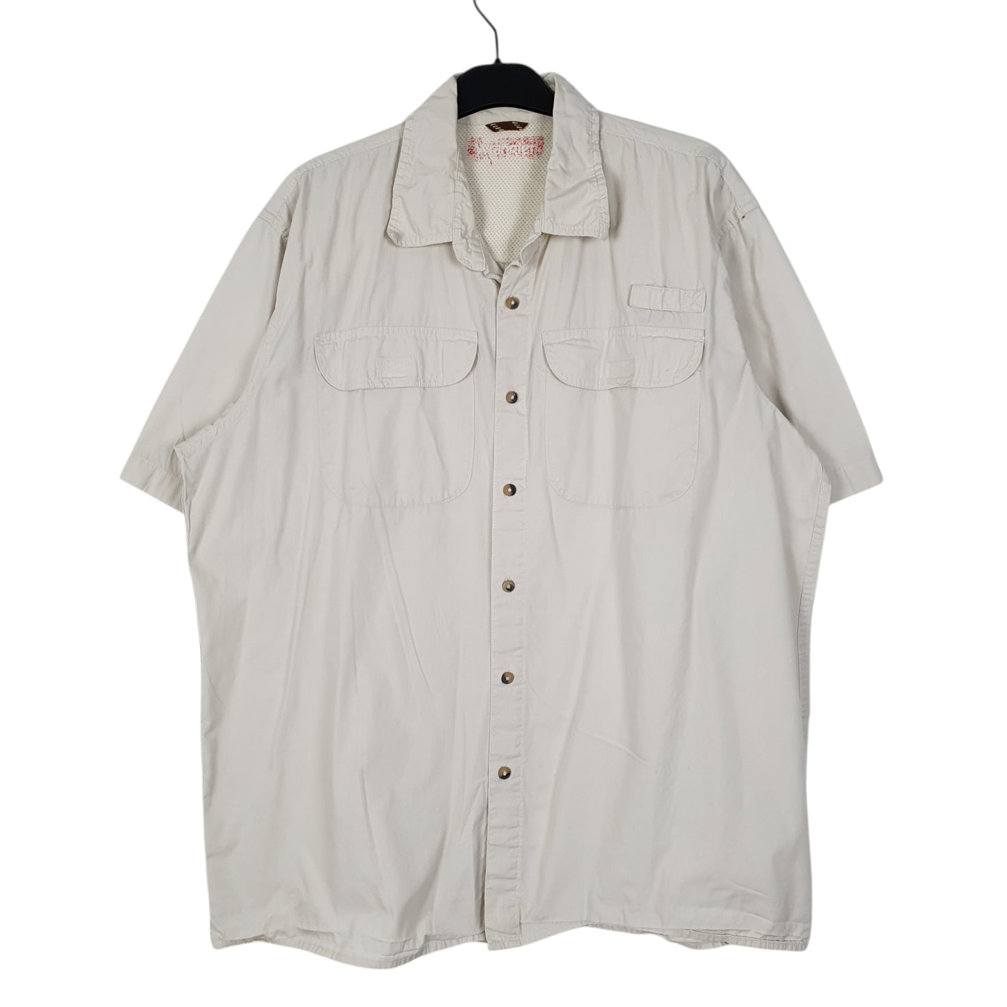 Mens White Wrangler  Short Sleeve Shirt