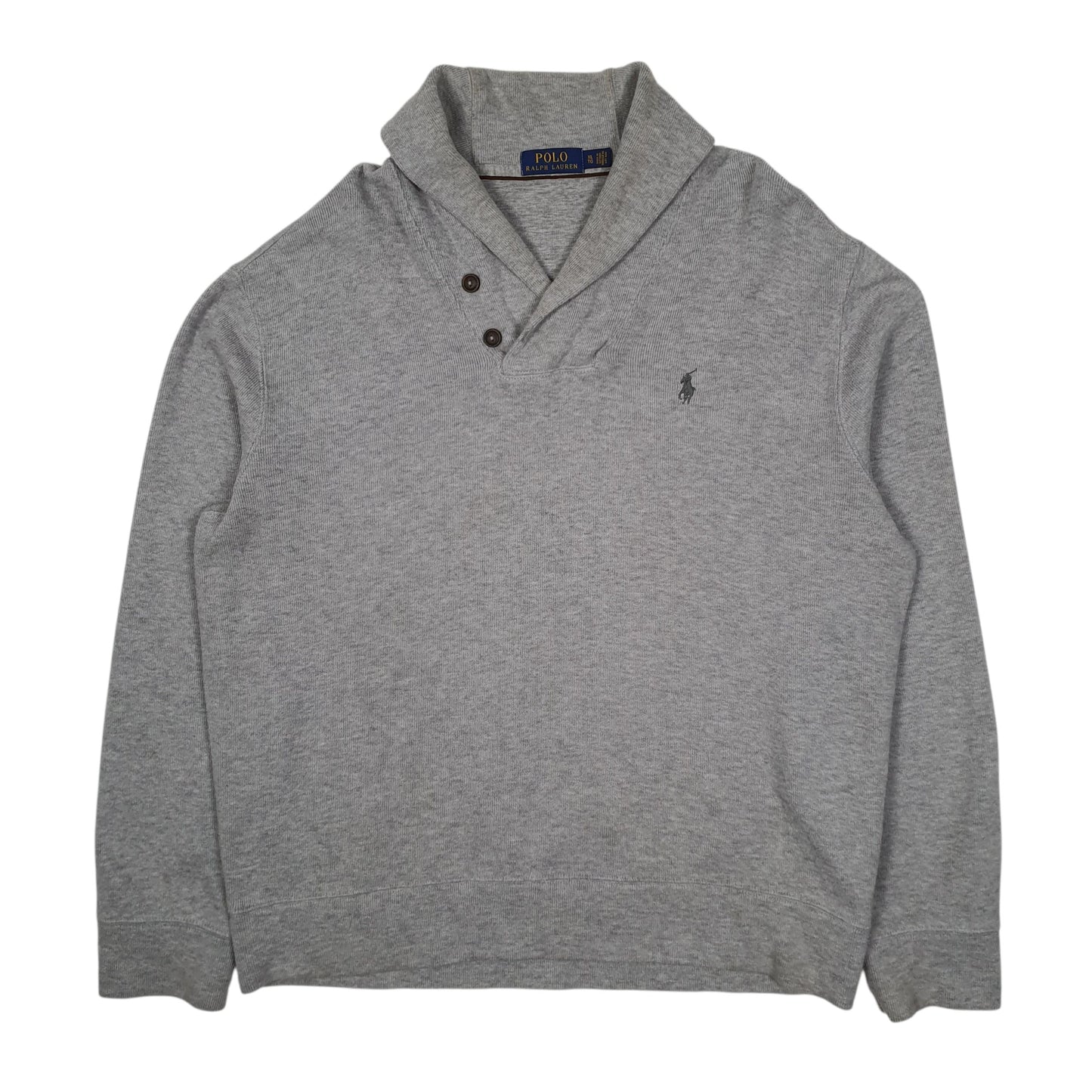Mens Grey Polo Ralph Lauren  Shoal Neck Jumper