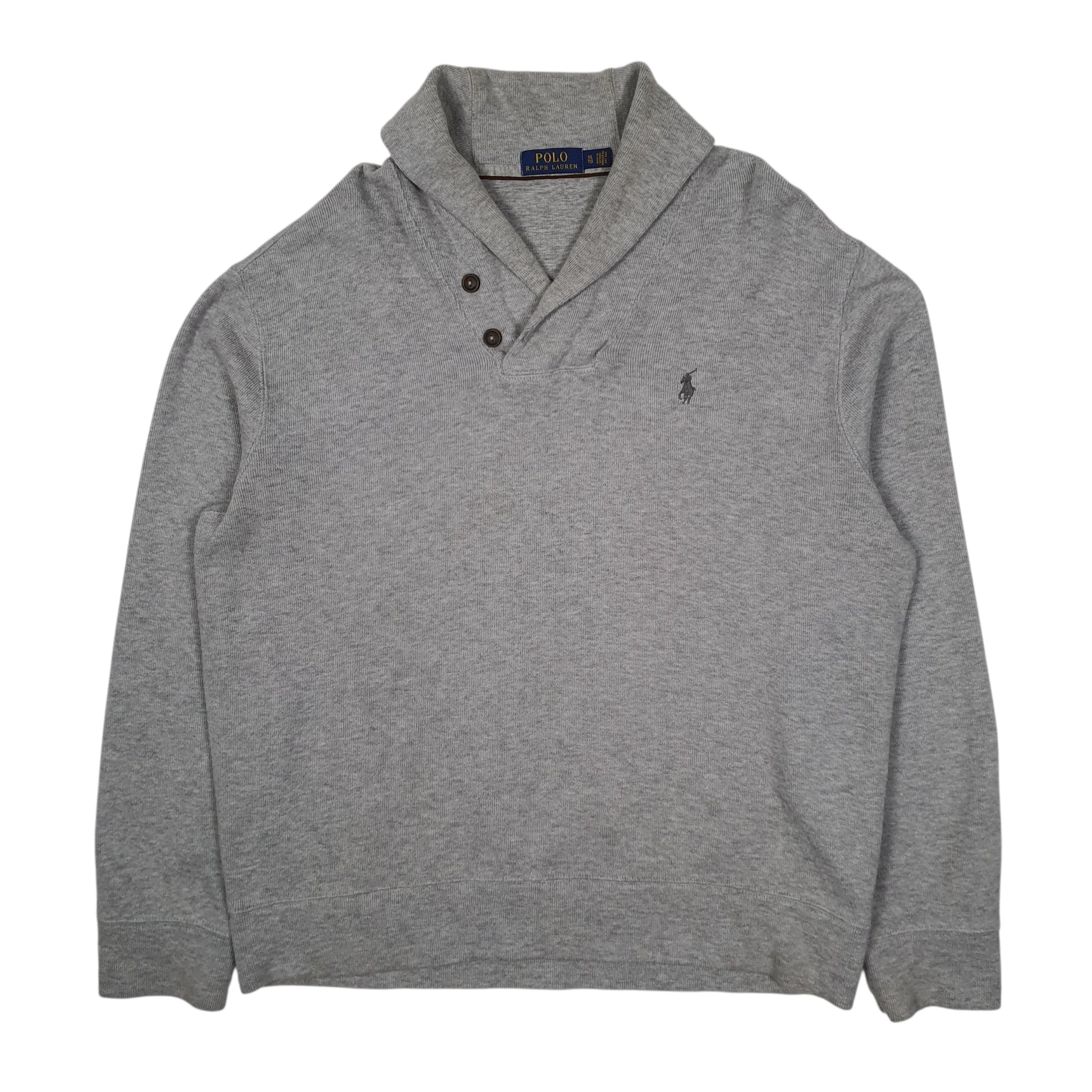 Mens Grey Polo Ralph Lauren  Shoal Neck Jumper